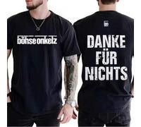 2026 Hot New Danke Für Nichts _ Böhse Onkelz T-shirt Vintage Women's Men 100_ Cotton Tee Casual Oversize Y2k