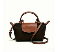 2026 New Style Mini Women's Phone Bag, Elegant Solid Color Handbag, Dual-use as Crossbody Bag and Handbag, Color Block Design with Leather Splicing, H