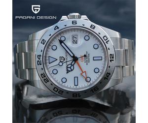 2026 PAGANI Design Neue Herren Automatik-Mechanische Uhren GMT-Uhr 42mm Saphirglas Edelstahl Wasserdichte Uhr Reloj Hombre S B OR V2
