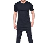 2026 Taschen T Shirt 5XL Große Größen Herren Langarm T-Shirt Schwarz Übergrösse Übergröße