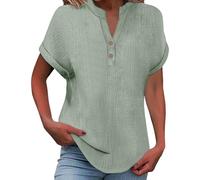 2026 Tshirt Weiss Blickdicht Damen Business Shirt V Ausschnitt Weit Schwarzes Sexy T-Shirt Neon Pink 80Er T Uboot Hellgelb Einfarbig Weisse Blusen Kurzarm Sommerblusen Leicht Lang