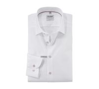 OLYMP Hemd Herren Slim Fit Langarm Baumwoll-Stretch Weiß, 41