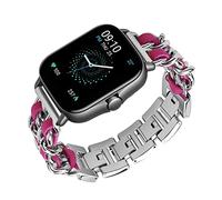 20mm Armbänder Kompatibel mit Amazfit GTS/GTS 2 / GTS 2 Mini/GTS 2e / GTS 3 Armband Für Damen Leder Metall Edel Luxus Ersatz vergoldet Ersatzband mit Schnalle Uhrenarmband (Silber3)