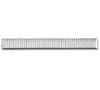 20mm Eichmüller Edelstahl Zugband flexibles Uhren Armband in Farbe Silber