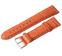 20mm Eichmüller Leder Uhren Armband genarbt mit Goldener Edelstahl Dornschließe