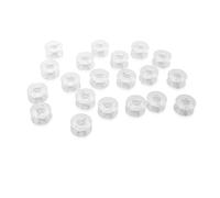 20pcs 2.1cm Clear Plastic Domestic Sewing Machine Bobbins