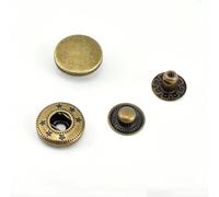 20set Druckknöpfe Bronze, 15mm Metall Druckknopf für Nähen, Kleidung, Brieftasche, Handwerk DIY(Bronze)