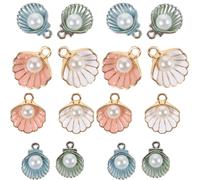 20Stk Vintage Muschel Anhänger Metall Strand Charm