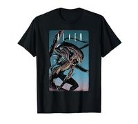 20th Century Fox Alien Xenomorph T-Shirt für Erwachsene, Unisex, Schwarz, S, Kurzarm, Klassische Passform, Retro, Horror, Halloween