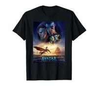 20th Century Fox Avatar: The Way of Water Movie Poster T-Shirt, Unisex Erwachsene, Schwarz, Klein, Kurzarm, T-Shirt