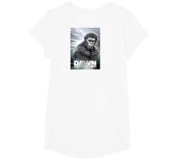 20th Century Fox Dawn of the Planet of the Apes Caesar in Paint Movie Poster T-Shirt, Unisex Erwachsene & Kinder, Schwarz, S, Kurzarm, Klassisch, Standardlänge, Baumwolle, Polyester-Mischung