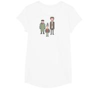 20th Century Studios Home Alone Kevin und die nassen Ganoven Cross-Stitch Pattern T-Shirt, Unisex Erwachsene, Home Alone Fans, Weihnachten, Alle Altersgruppen, Langarm, T-Shirt, Blau, S