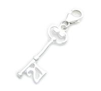 21. Geburtstag Schlüssel auf Clip Sterling Silber Charm .925 x 1 Charms