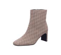 La Strada Damen-Stiefelette Textil beige-schwarz mit Steinen Größe 38