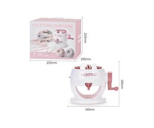 (22 Needle,White Rabbit,白兔织羊毛机（22针)Sentro Knitting Machine Craft Project 22/48 Needle Hand Knitting Machine Kit for Knitting Craft