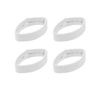 22mm Leder Uhrenarmband Schlaufen Kompatibel mit Citizen BM8240/AW1590/BM8475 Verschlussring, 4 Stück Armband Ersatzschlaufen Uhrenarmband Halter Uhrenarmband Keeper Uhrenverschluss Ringe, Weiß