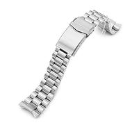 22mm Schaftfräser 316l Edelstahl Uhrenarmband für Orient Mako II, gebürstete V-SchlieÃŸe