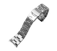 22mm Uhrenarmband for Casio MDV107-1A MDV106-1A Uhrenarmband Taucherarmband aus Stahlmetall Ersatz passend for CASIO Armband(C-Silver)