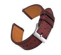 22mm Weinrot Leder Uhrenarmbänder Schnellverschluss EACHE Italien Pueblo Top Grain Vintage Leder Uhrenarmbänder für Herren