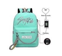 (23)(GET IT) SJJYV Stray Kids Usb Backpack Korean Style Felix Bookbag Back To School Boys Girls Fans Gift Bag Mochila_SJJYV
