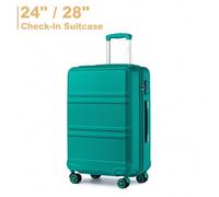 24/28 Zoll Modischer Leichter ABS Hartschalen-Koffer mit TSA-Schloss YKK-Reißverschluss 4 Doppelrollen Trolley-Reisekoffer Ideal für Männer und Frauen