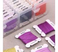24/40/48/72/80/120 Farben DIY Stickgarn Mehrfarbiges Stickgarn für Nähstickerei Garnset mit Aufbewahrungsbox