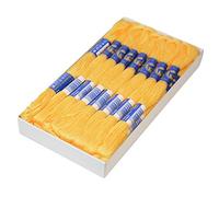 24 Docken Stickgarn je ca. 8m / Sticktwist 100% Baumwolle Stickerei verschiedene Farbwahl, Farbe :1142 warmes Gelb