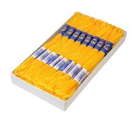 24 Docken Stickgarn je ca. 8m / Sticktwist 100% Baumwolle Stickerei verschiedene Farbwahl, Farbe :1682 sattgelb