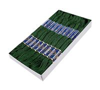24 Docken Stickgarn je ca. 8m / Sticktwist 100% Baumwolle Stickerei verschiedene Farbwahl, Farbe :6662 mittelgrün