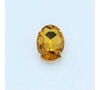 24 Farben, viele Größen, zum Aufnähen, ovale goldene Krallen-Strasssteine für Kristallschmuck, Nähen, Handarbeiten, Kleidung, Taschen, Besatz, Heimwerkerarbeiten, Gold, 20 x 30 mm, 6 Stück