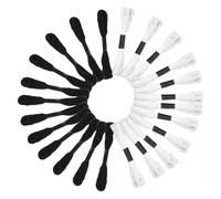 24 Stränge, Schwarz-Weiß Stickgarn Set, 8m/6Fäden Knüpfgarn Stopfgarn ideal für Kreuzstich, Stickarbeiten, Freundschaftsarmbänder, Kleiderreparaturen, DIY Bastelarbeiten für Anfänger und Hobbybastler