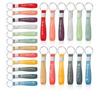 24 Stück Inspirierende Schlüsselanhänger,Silikon Motivierende Schlüsselanhänger,Schlüsselanhänge r Inspirierendem Set,Geschenk zum Dank an Kollegen, Jugendliche, Lehrer (12 x 1.2CM, 12 Stile)