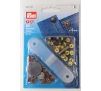 Prym Nieten (9 mm/ altkupfer/ brüniert/ 24 St./ inkl. Werkzeug)
