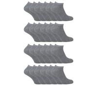 24er Multipack Baumwoll-Sneakersocken für Herren und Damen EU 37-39,5