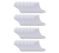 24er-Pack Mehrfachpackung Baumwoll-Sneakersocken für Herren und Damen EU 39 - 45