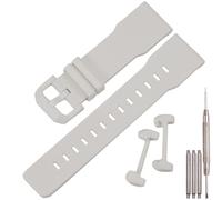 24mm Harzband Kompatibel mit Casio GA-2300-1AER Montre GA-2300-4AER GA-2300-7AER Gummi Ersatzarmband (Grey)