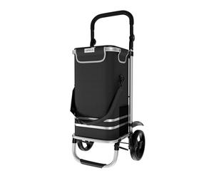 24MOVE Einkaufstrolley Vehlo 3in1 Faltbar Einkaufswagen Kühlfach Schwarz