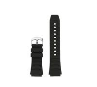 25-20mm konvexes Ende Silikon Gummi Uhrenarmband, Kompatibel Mit Casio EF-552 EF-552D PRG-80 PAG-80 PRW-1000 PRW-1100, Herren Ersatzarmband