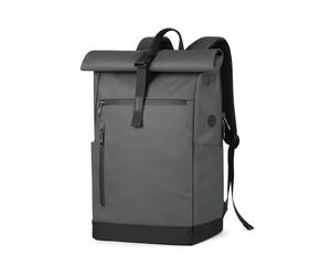 25-30L RollTop Rucksack wasserabweisend Daypack Laptoprucksack Schulrucksack, BP01003 - Grau / 30L