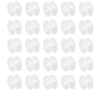 25 Clear Plastic Sewing Machine Bobbins Fits Singer