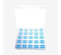 25 Kunststoffspulen mit Spulenbox für Pfaff expression und quilt expression