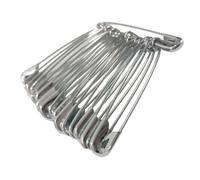 25 Sicherheitsnadeln zum Reparieren und Befestigen von Kleidung, Schlüssel, Papier, Basteln, Stoffmarken und Heimgebrauch, Handarbeit, Pins (25, 60 mm)