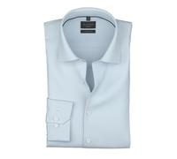 OLYMP No. Six Super Slim Hemd bleu, Faux-uni