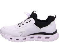 Rieker Damen Low-Top Sneaker M6062, Frauen Halbschuhe,Sportschuhe,Freizeitschuhe,Turnschuhe,Laufschuhe,straßenschuhe,Weiss Kombi (80),38 EU / 5 UK