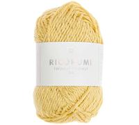 25g Ricorumi -Twinkly Twinkly - Farbe: 05 - gelb/ gold - feine Baumwolle zum Häkeln von Amigurumi-Figuren mit Glitzer-Effekt