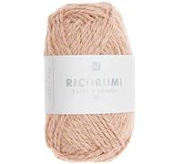 25g Ricorumi -Twinkly Twinkly - Farbe: 07 - puder/ rainbow - feine Baumwolle zum Häkeln von Amigurumi-Figuren mit Glitzer-Effekt