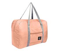 25L Faltbare Reisetasche Handgepäck, Untersitz Handgepäck Tasche für Flugzeug, 48x32x16cm Klein Reisetasche mit Handschlaufe, Reise Tasche Sporttasche Weekender Tragetasche Damen & Herren (Rosa)