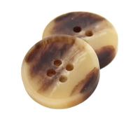 25mm 30mm Kunstharz-Hornknöpfe, schwarze Nähknöpfe, H488BIEGE, 30mm 10pcs