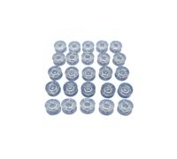 25pcs 2.1cm Clear Plastic Domestic Sewing Machine Bobbins