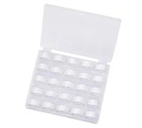 25pcs/pack Weiß 60S/2 (90WT) Bobbin Thread Vorgewickelten Spulen Unterfaden Kunststoff Größe A SA156 für Stickerei und Nähmaschine Brother/Babylock/Singer